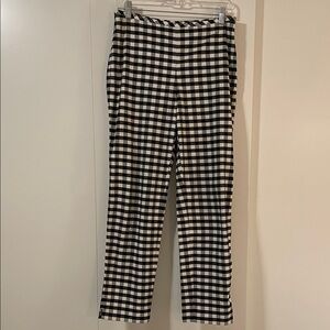 Talbots Black and White Checkered Slacks
